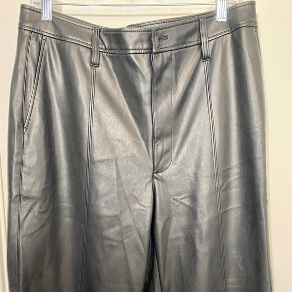 Madewell Vegan Lather Wide-Leg Pants - Picture 2 of 4